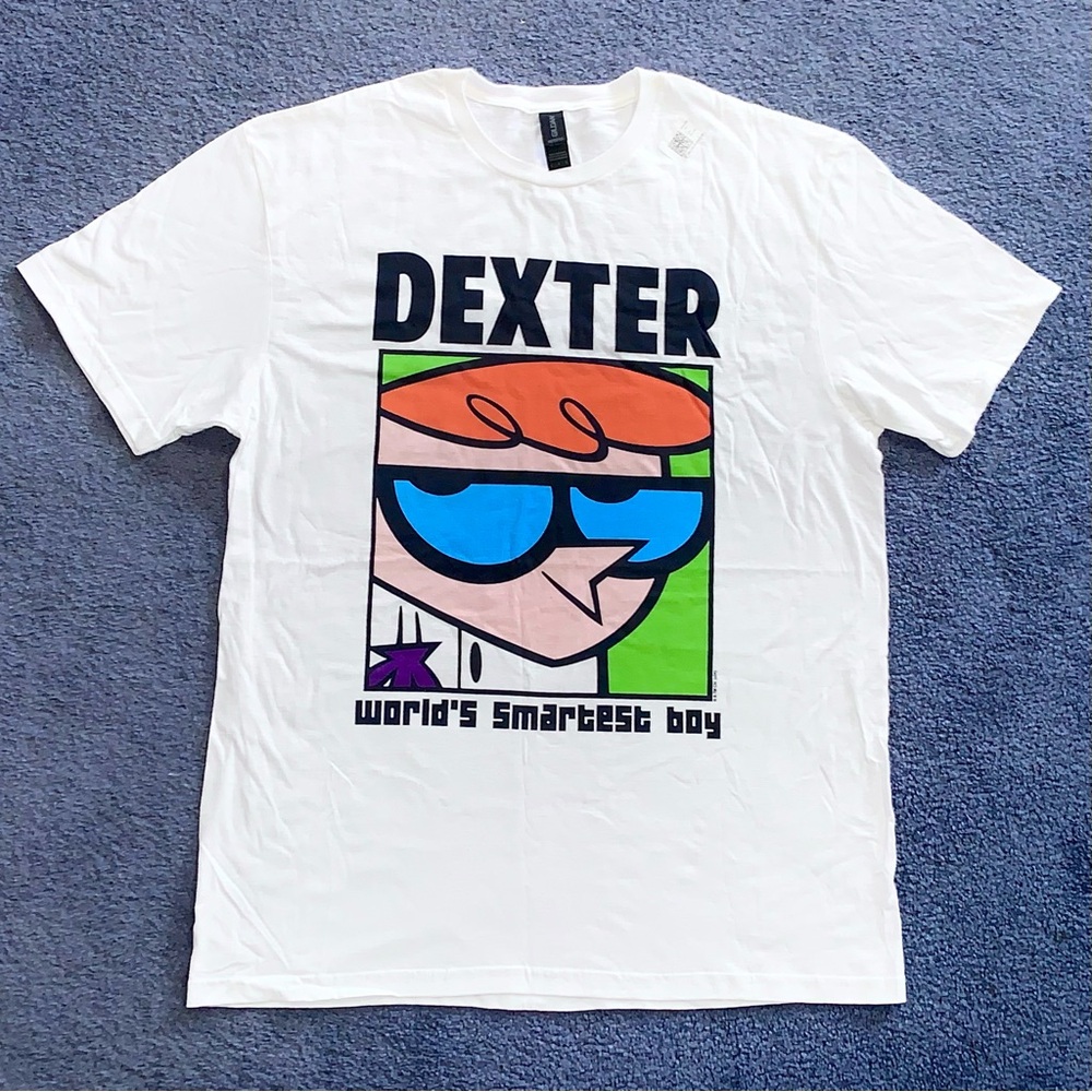 New Dexter’s Laboratory Unisex White Graphic T-shirt